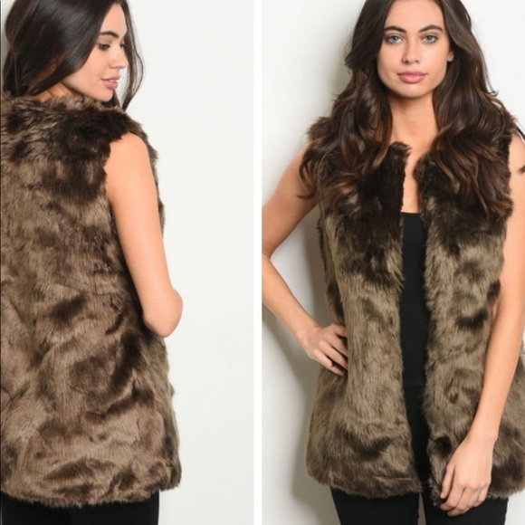 Jackets & Blazers - Faux Fur Vest